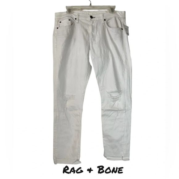 RAG & BONE Capri Dre White Size 32 Jeans BNWT - Picture 1 of 8